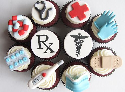 Nursing Graduate Cupcakes by The Cupcake Blog