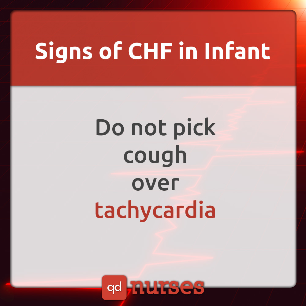 Signs of CHF in Infant