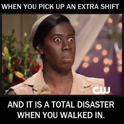 Picking up an extra shift