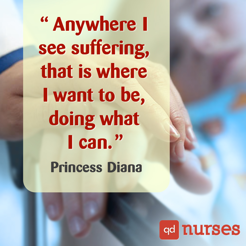 Anywhere I see suffering, that is where I want to be, doing what I can.