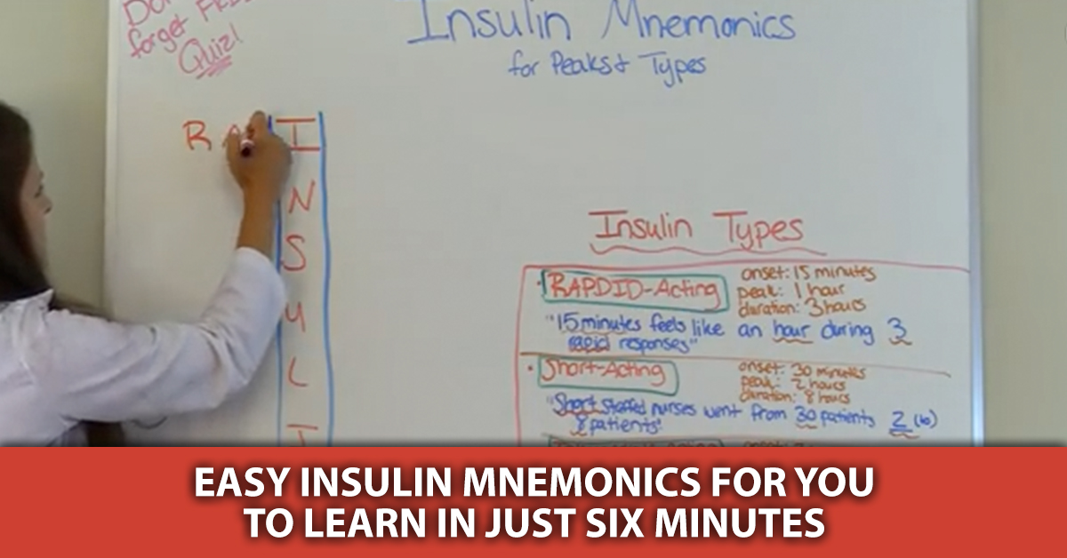 Insulin mnemonic