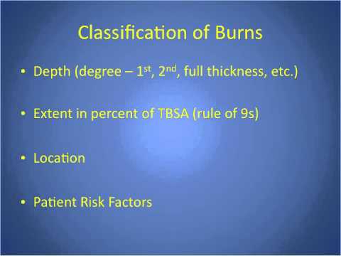 Exclusive Burns Lecture for NCLEX