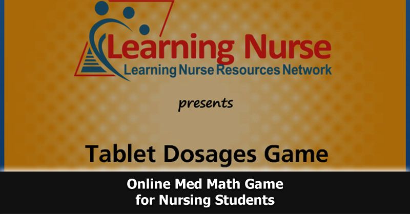 Rn Math Games Online Med Math Game for Nursing Students - QD Nurses