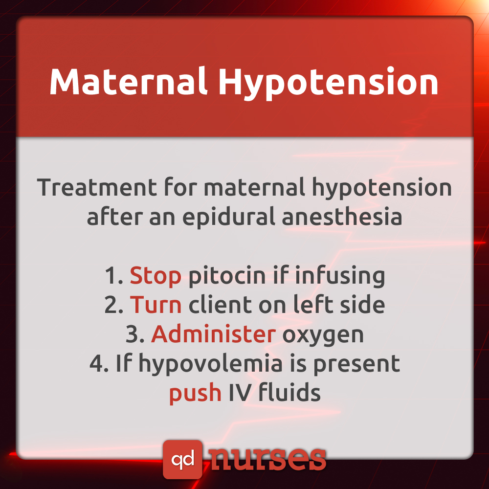 Maternal Hypotension