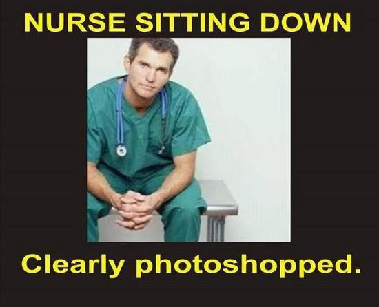 Nurse Sitting Down